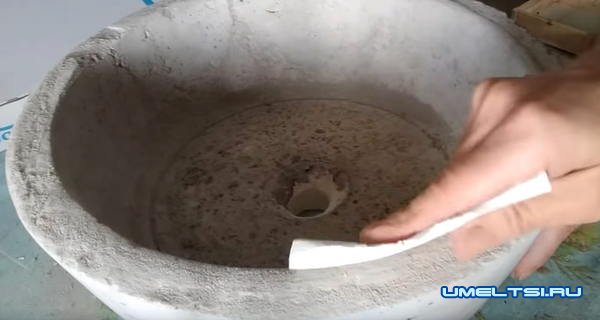 Изготовление бетонной раковины Изготовление бетонной раковины