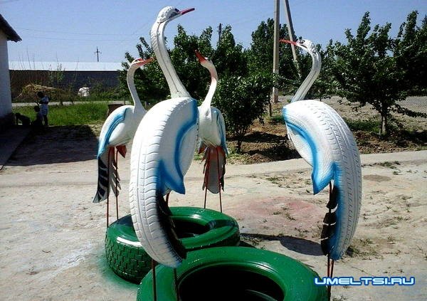 Поделки из шин новинки Поделки из шин новинки