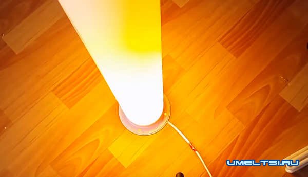 диодный светильник из ПВХ трубы диодный светильник из ПВХ трубы