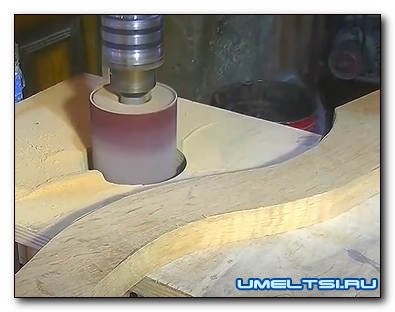 Барабанный шлифовальный станок из сверлильного