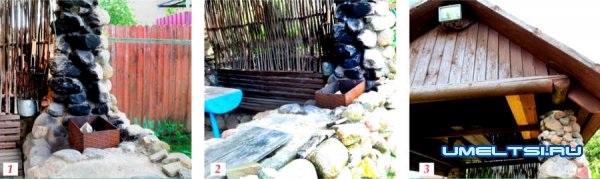 Как сделать беседку из камней