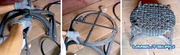 кресло из шин