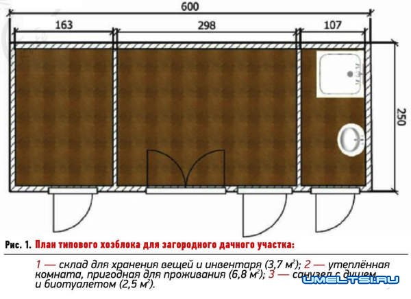 Быстровозводимый хозблок