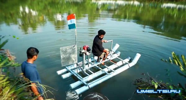 лодка из пластиковых труб лодка из пластиковых труб