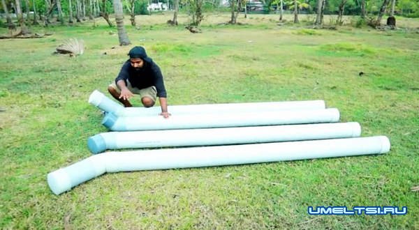 лодка из пластиковых труб лодка из пластиковых труб