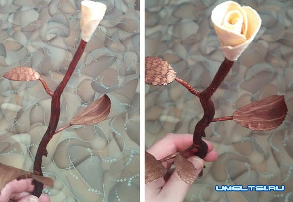 роза из дерева роза из дерева