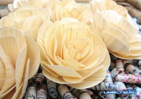 Как сделать розу из дерева Как сделать розу из дерева