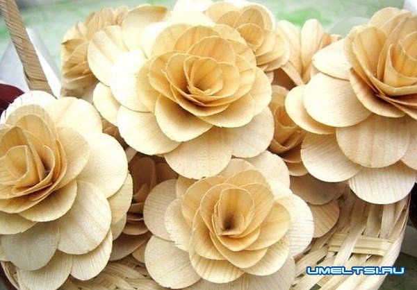 Как сделать розу из дерева Как сделать розу из дерева