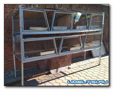 Большие клетки для кроликов своими руками