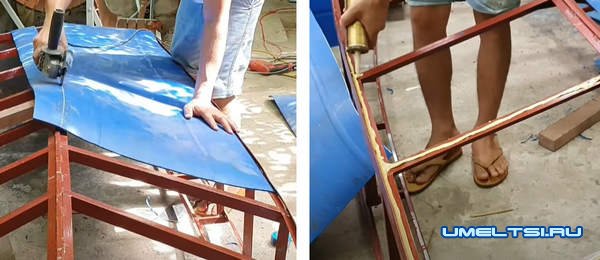 моторная лодка из пластиковых бочек моторная лодка из пластиковых бочек