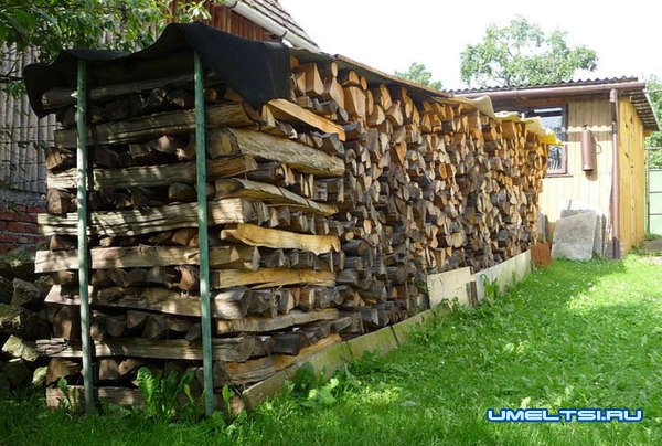 Примеры обустройства полениц Примеры обустройства полениц