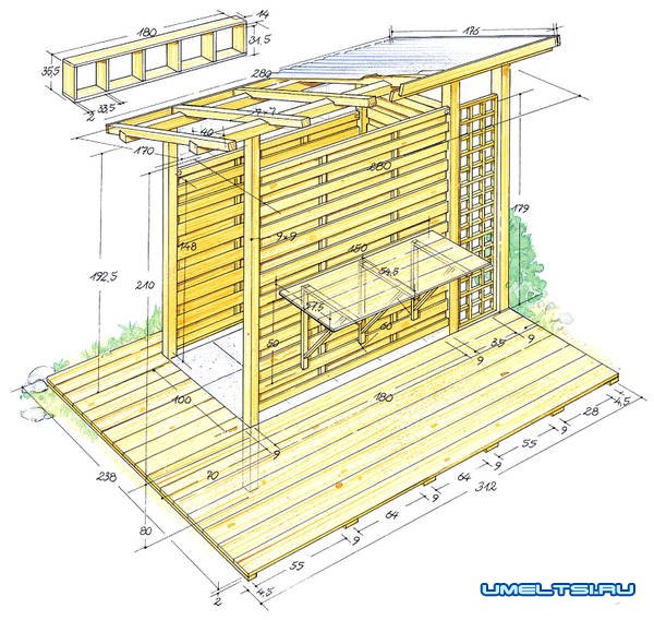 Навес для велосипеда Навес для велосипеда