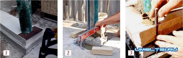 Как сделать кирпичные столбы Как сделать кирпичные столбы