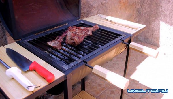 Как селать садовый гриль