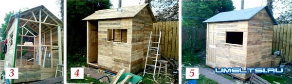 Делаем сарай из поддонов