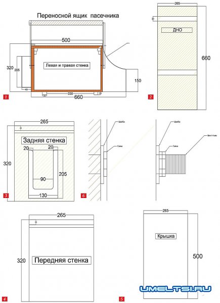 Переносной ящик пчеловода