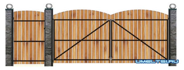 Как сделать деревянные ворота