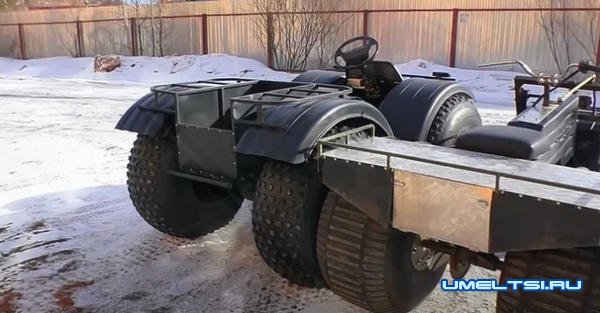 Маленький самодельный вездеход Маленький самодельный вездеход