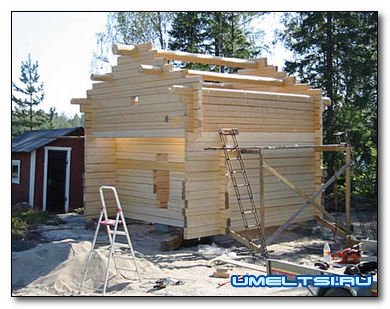 Технологии строительства бань из бревна и клееного бруса